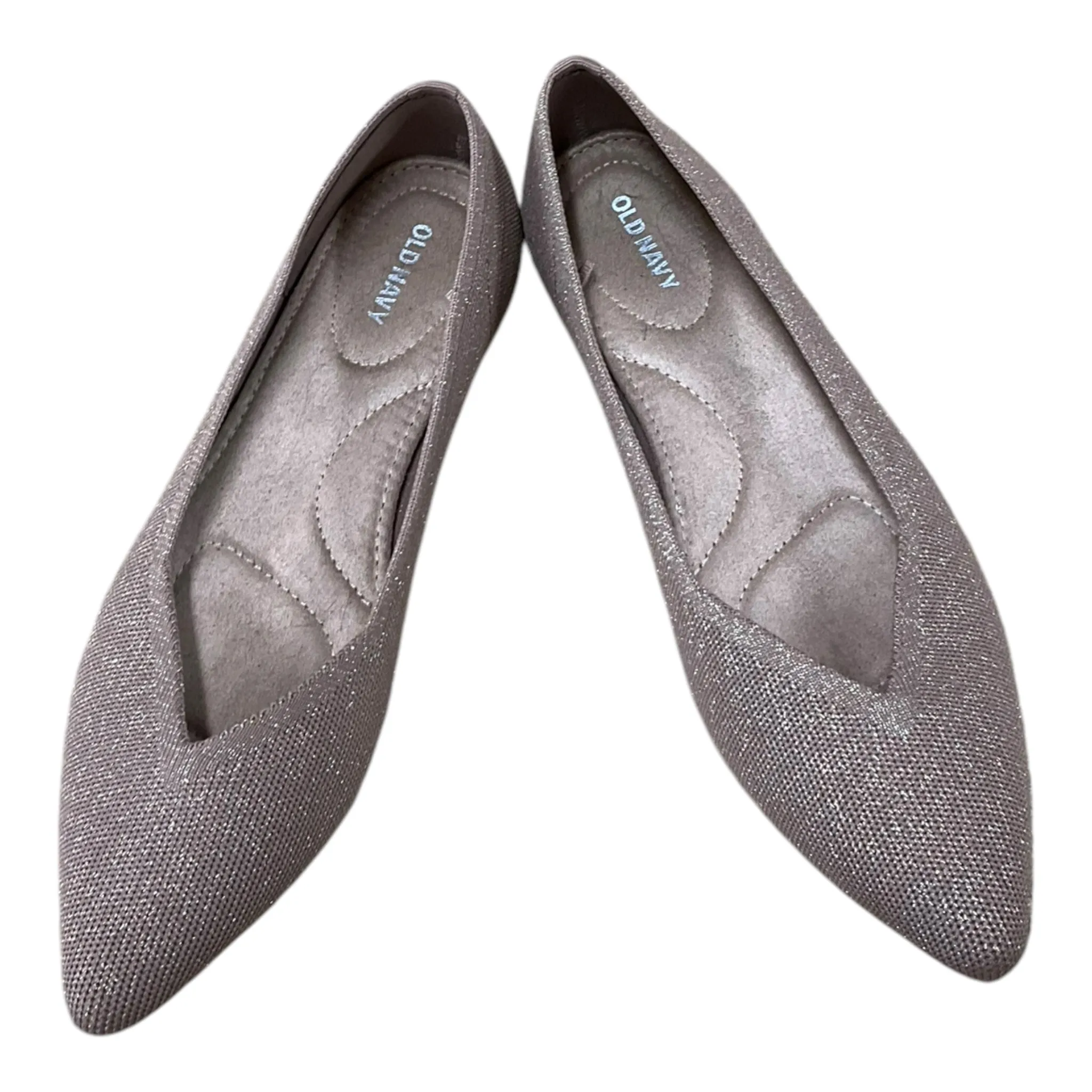 Shoes Flats By Old Navy In Brown & Gold, Size: 8