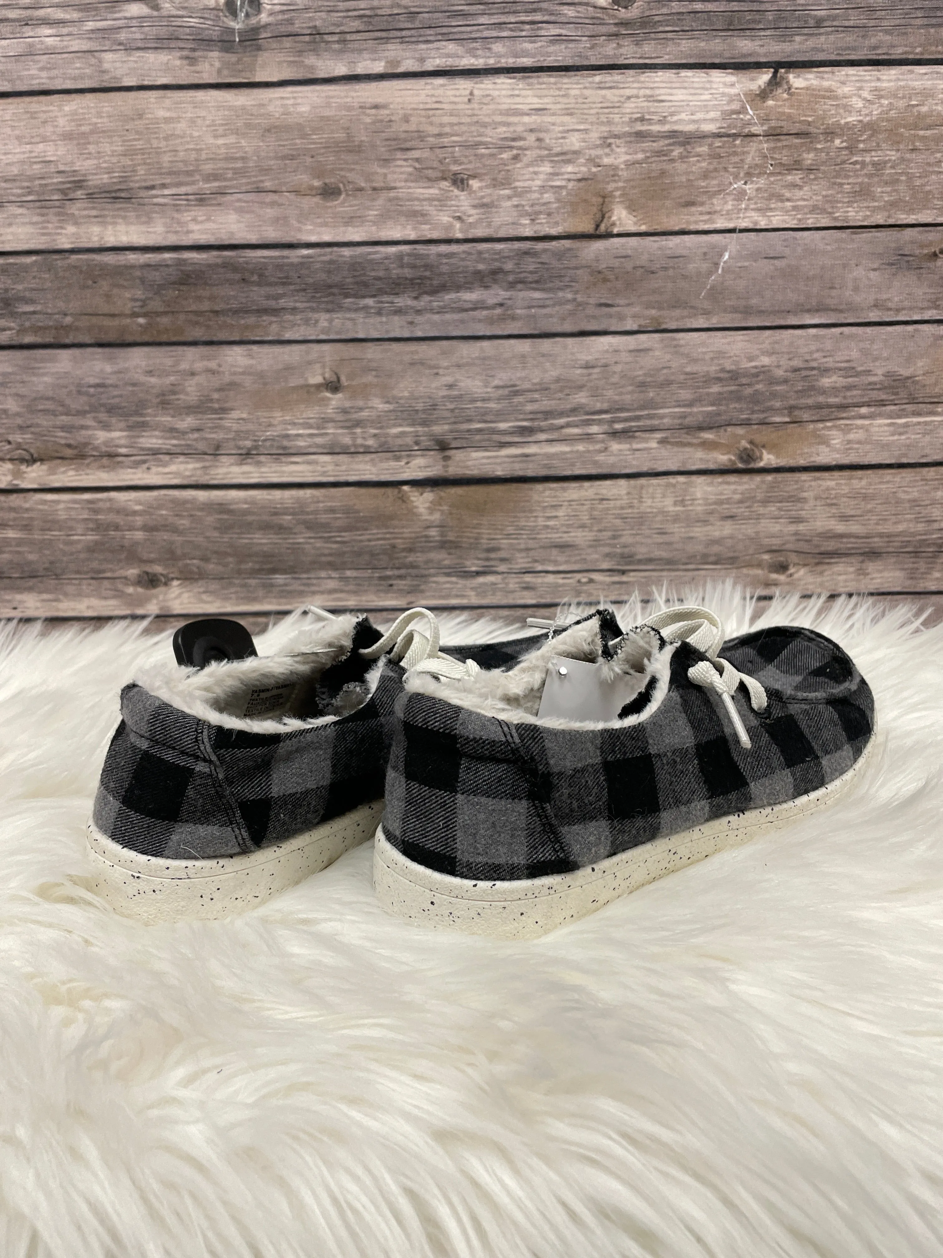 Shoes Sneakers By Madden Girl In Black & Grey, Size: 7.5