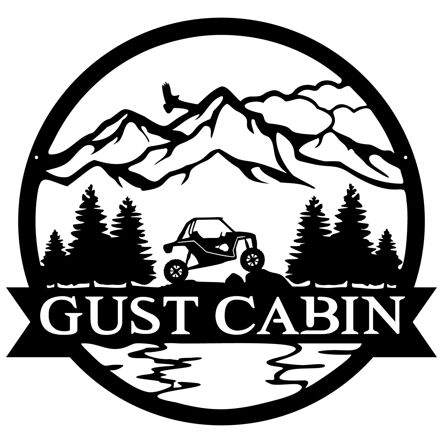 SIDE BY SIDE OUTDOOR MONOGRAM