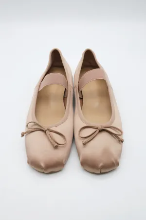 Sidney Satin Ballet Flats
