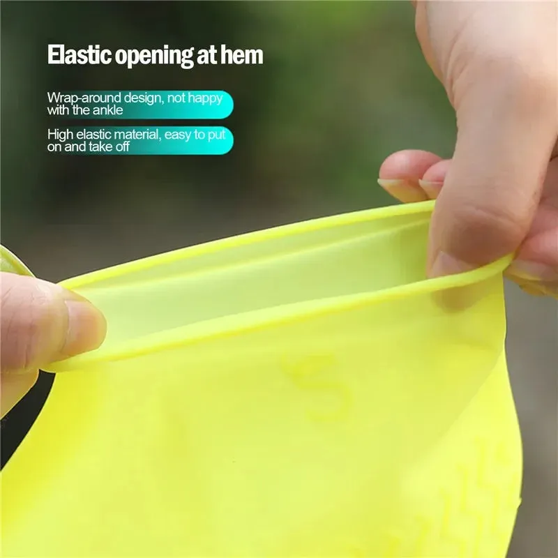 Silicone Waterproof Anti-Slip Shoe Covers for Outdoors