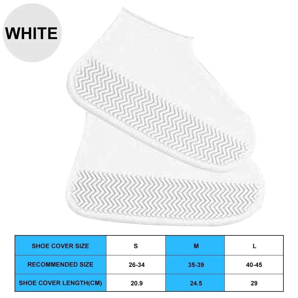 Silicone Waterproof Anti-Slip Shoe Covers for Outdoors