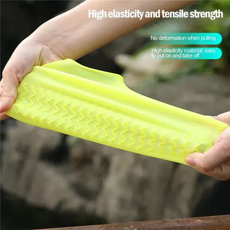 Silicone Waterproof Anti-Slip Shoe Covers for Outdoors