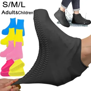 Silicone Waterproof Anti-Slip Shoe Covers for Outdoors
