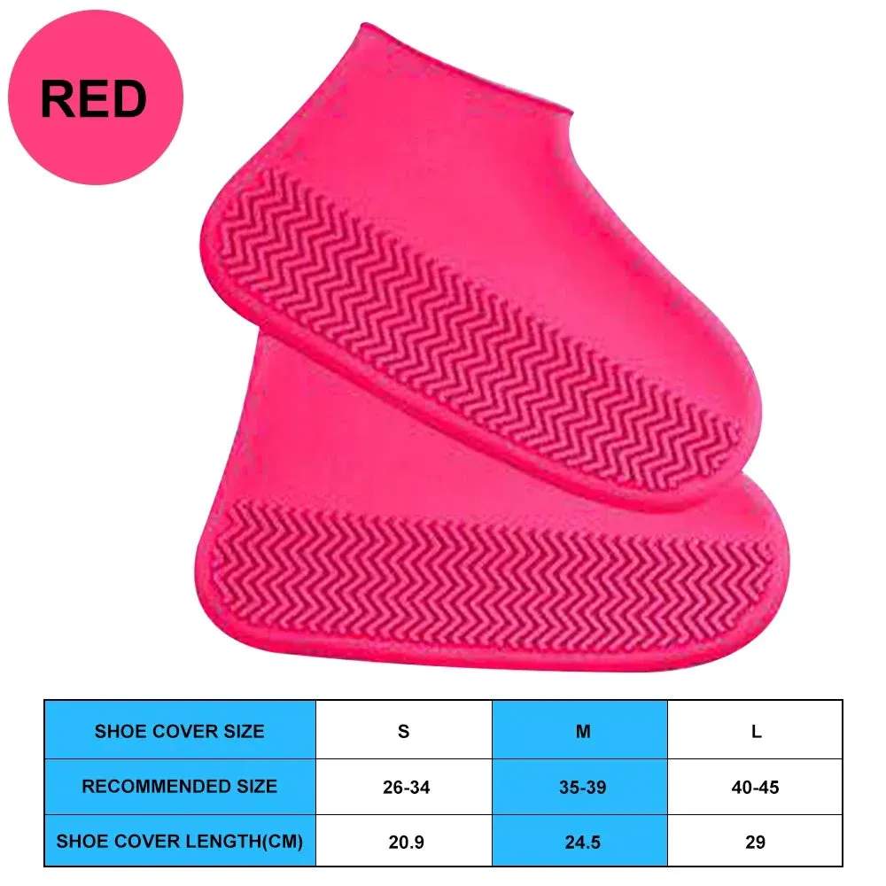 Silicone Waterproof Anti-Slip Shoe Covers for Outdoors