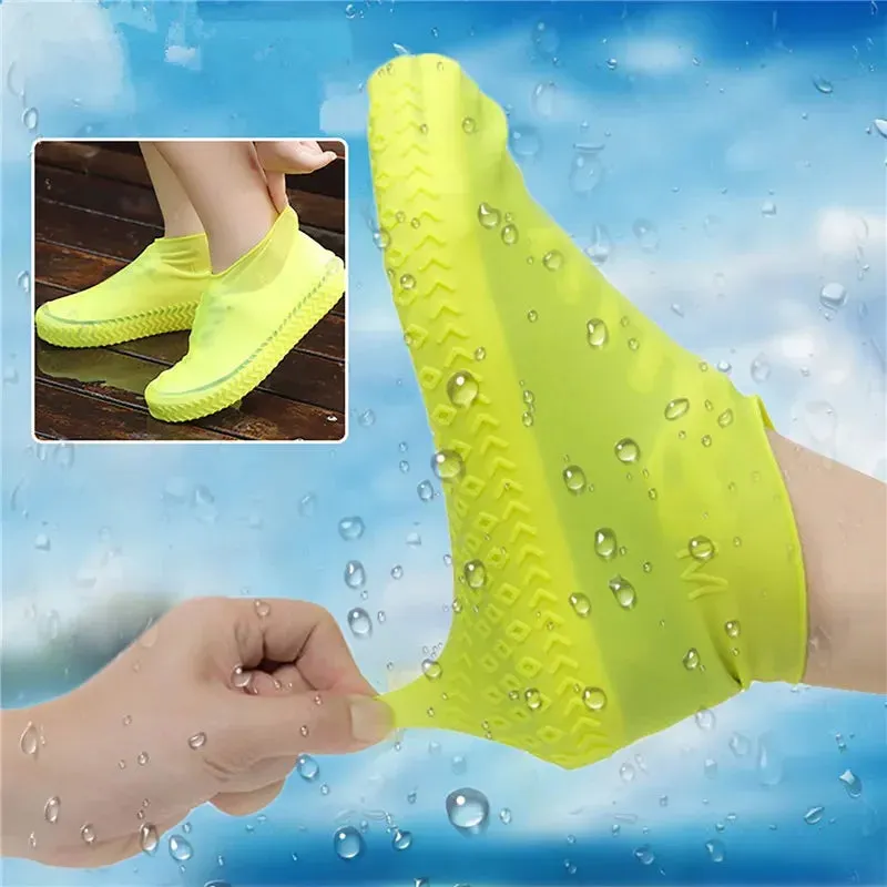 Silicone Waterproof Anti-Slip Shoe Covers for Outdoors