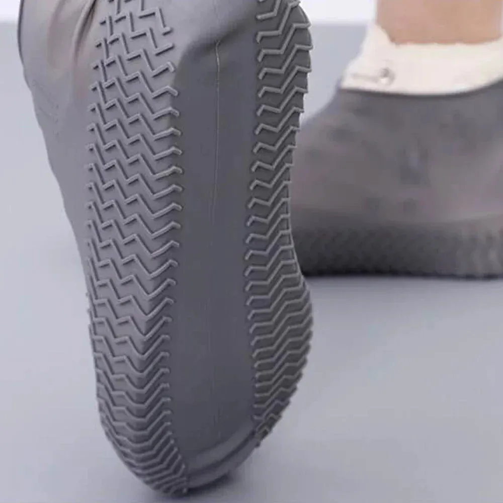 Silicone Waterproof Anti-Slip Shoe Covers for Outdoors