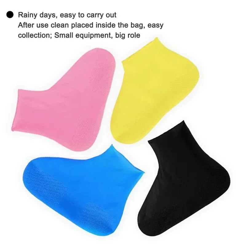 Silicone Waterproof Anti-Slip Shoe Covers for Outdoors