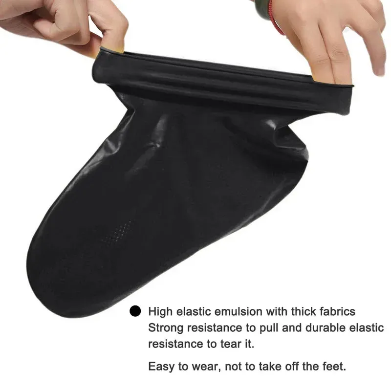 Silicone Waterproof Anti-Slip Shoe Covers for Outdoors