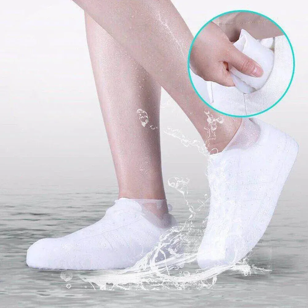 Silicone Waterproof Anti-Slip Shoe Covers for Outdoors