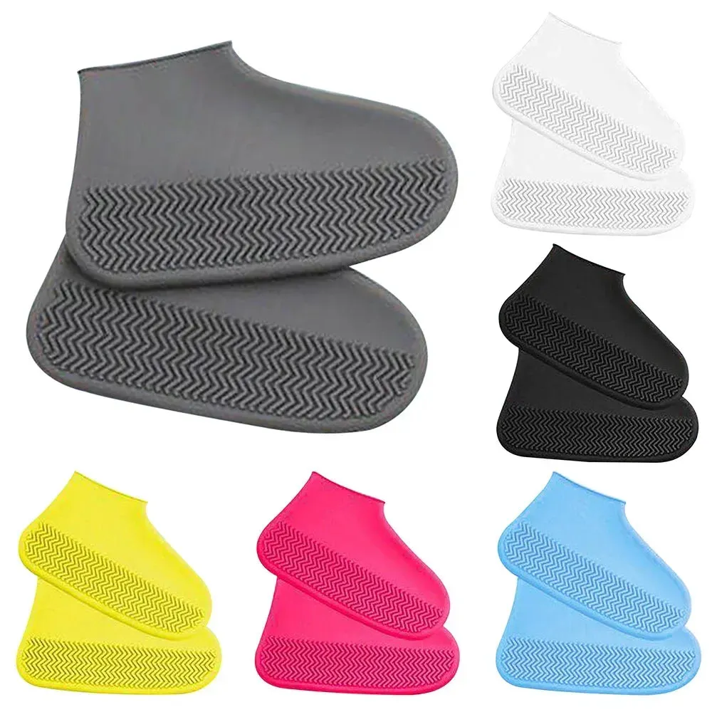 Silicone Waterproof Anti-Slip Shoe Covers for Outdoors