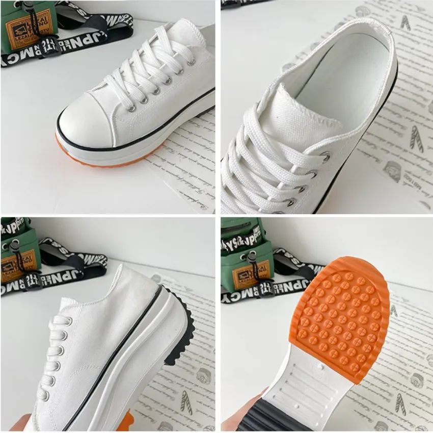 sizes Women Orthopedic Low-Top Canvas Platform Sneakers
