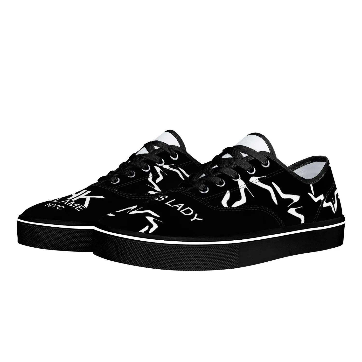Skate Shoes - White/Black 'Boss lady O'