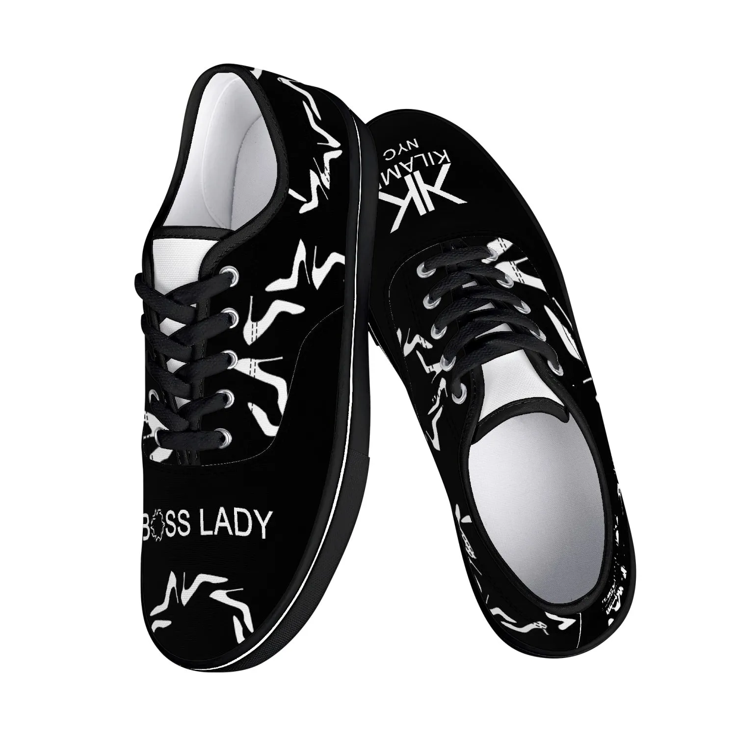 Skate Shoes - White/Black 'Boss lady O'