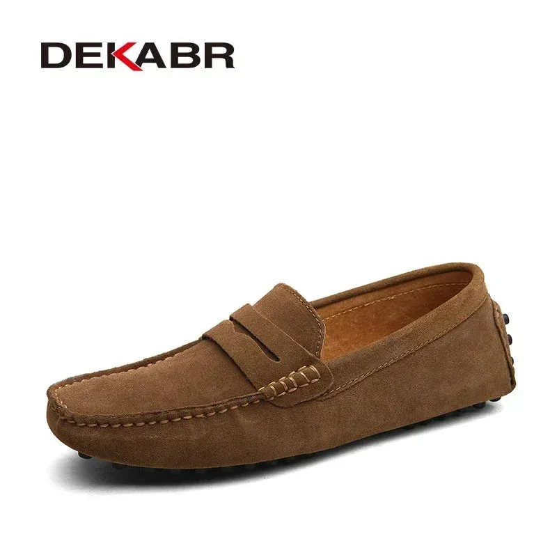 SLIP ON LEATHER LOAFERS