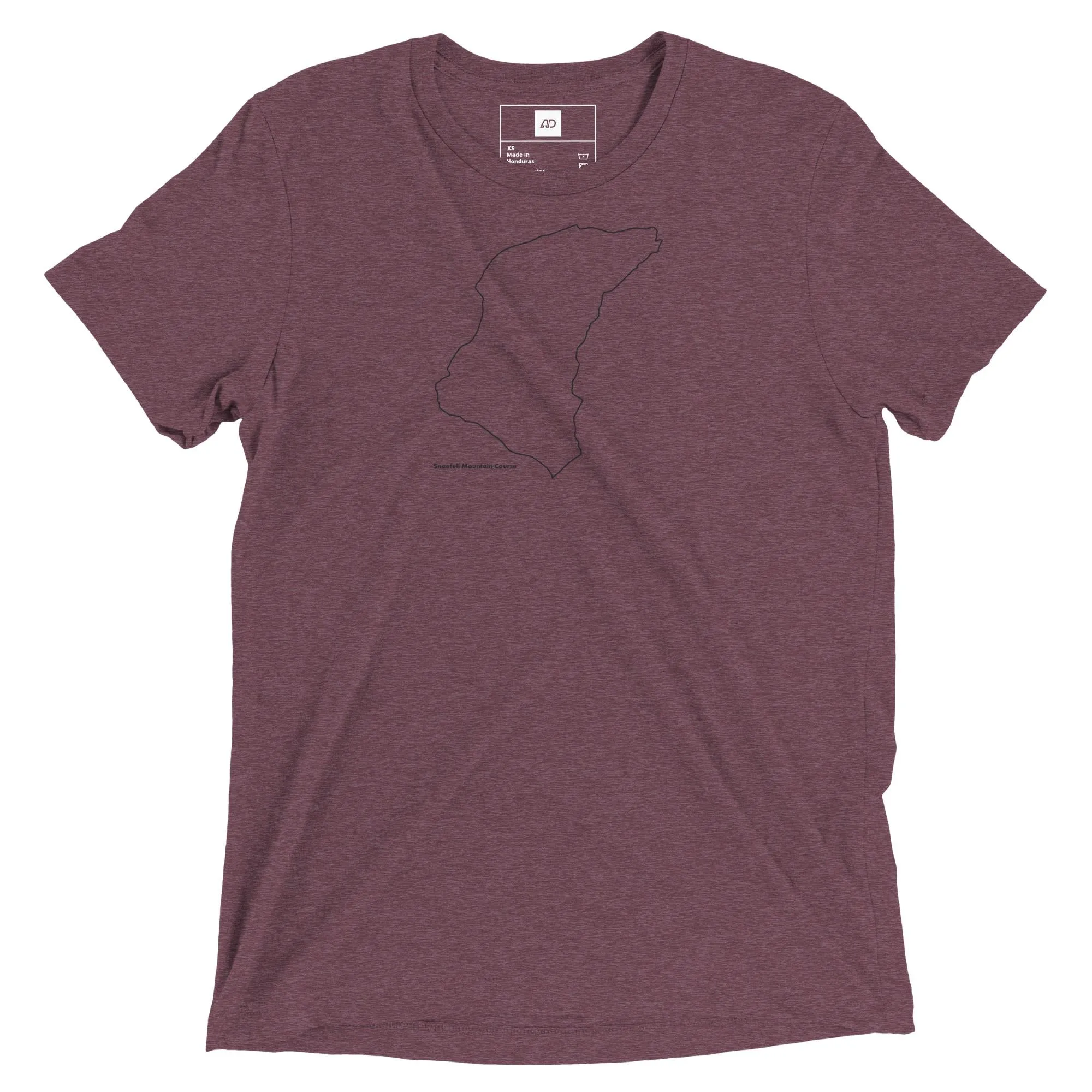 Snaefell Mountain Course Minimal Line Art Silhouette T-shirt