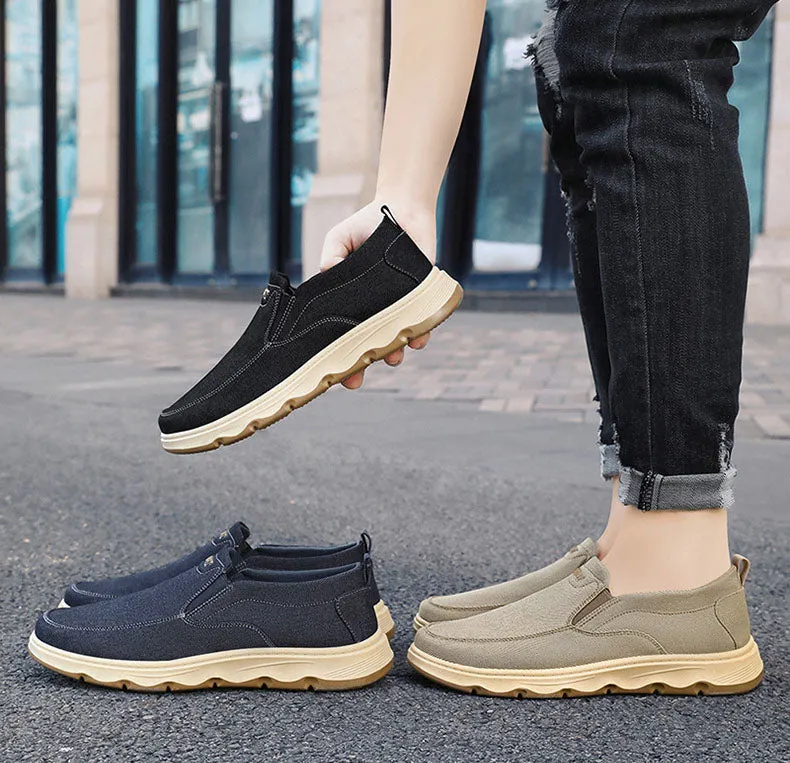 Soft and Water-Resistant Low-Top Moccasins with Slip-Resistant Outsole