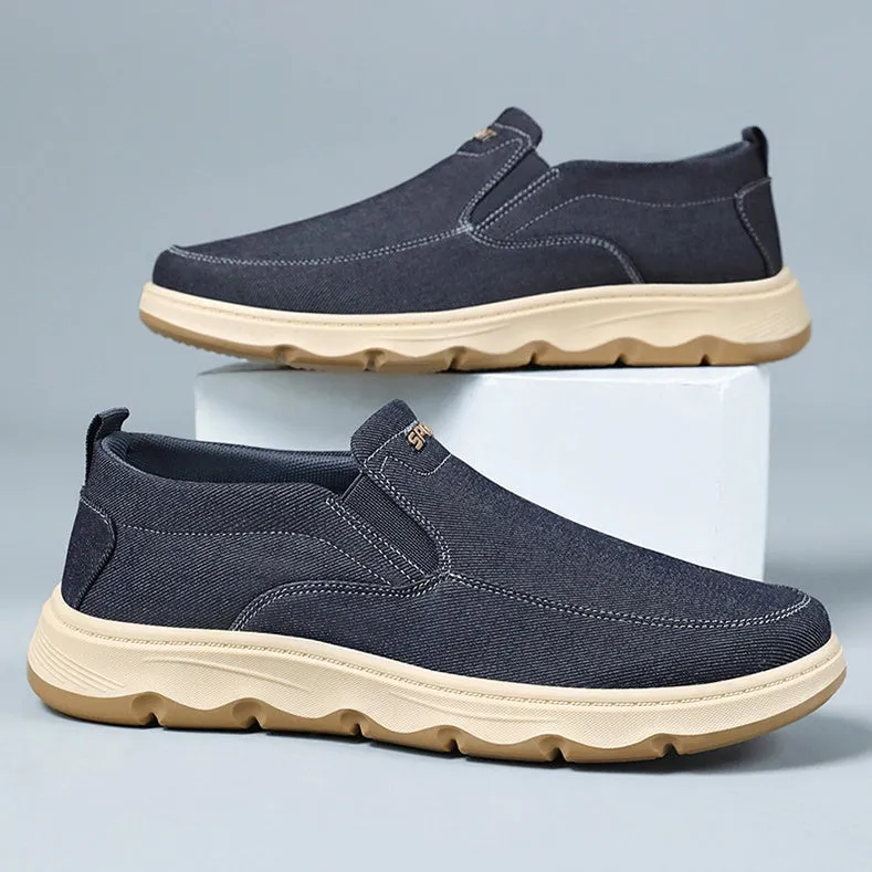 Soft and Water-Resistant Low-Top Moccasins with Slip-Resistant Outsole