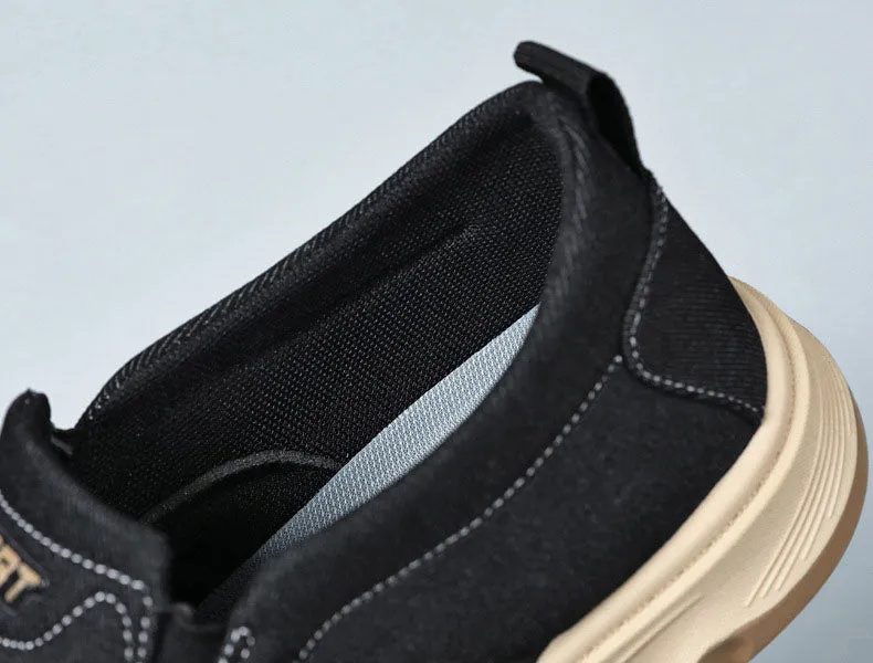 Soft and Water-Resistant Low-Top Moccasins with Slip-Resistant Outsole