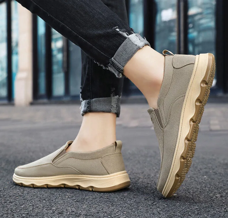 Soft and Water-Resistant Low-Top Moccasins with Slip-Resistant Outsole
