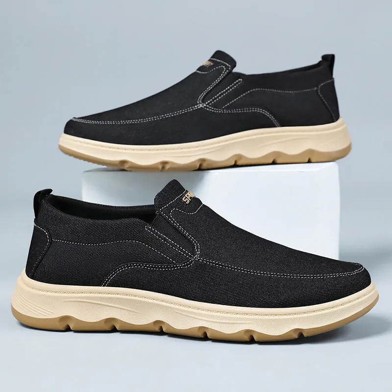 Soft and Water-Resistant Low-Top Moccasins with Slip-Resistant Outsole