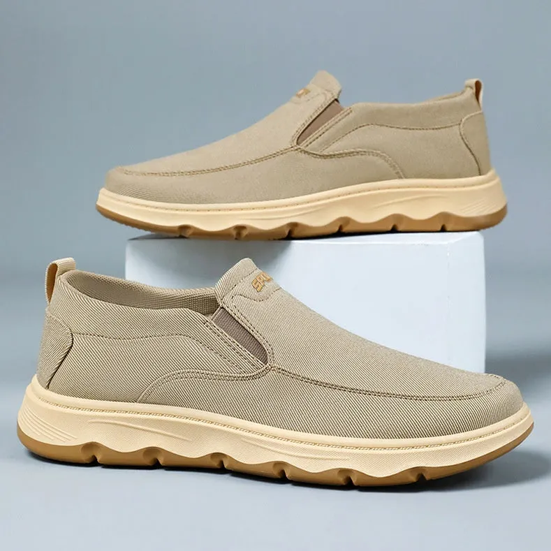 Soft and Water-Resistant Low-Top Moccasins with Slip-Resistant Outsole