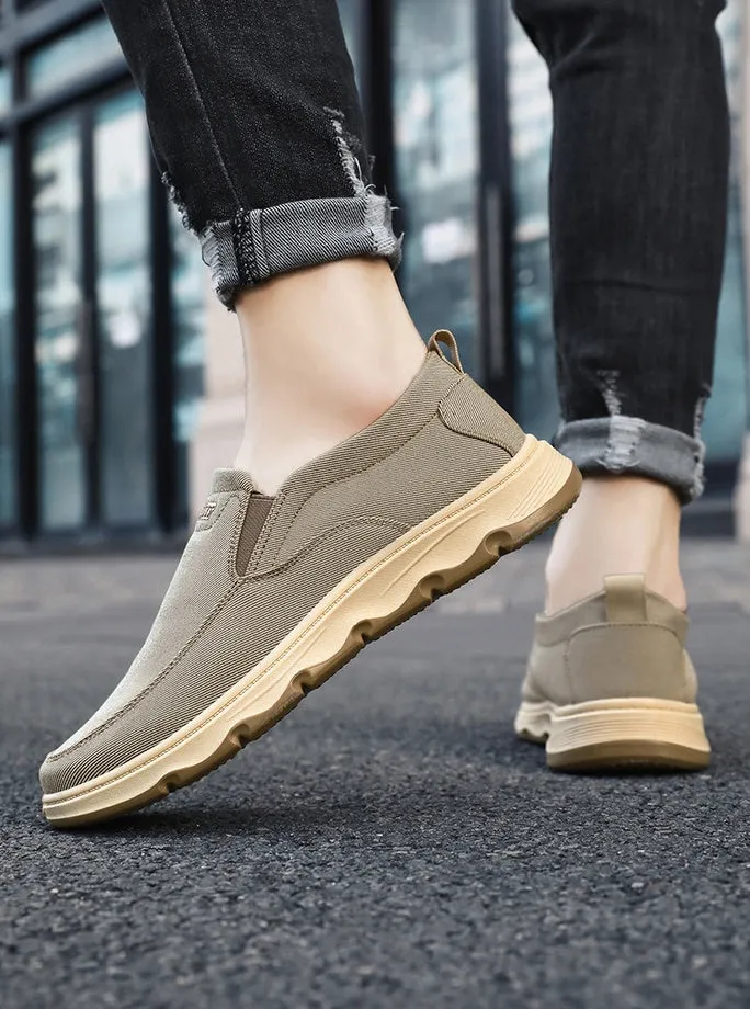 Soft and Water-Resistant Low-Top Moccasins with Slip-Resistant Outsole