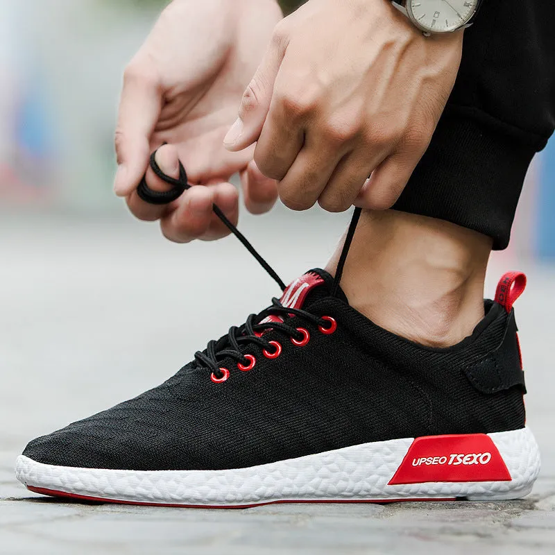 Spring & Autumn New Korean Men's Casual Shoes – All-Match Tide Running Shoes, Lazy Slip-On Design