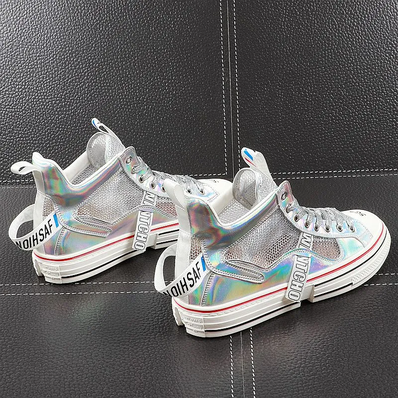 Summer Men high tops Breathable cool flats thick bottom Shoes skateboard Man Trending Leisure Shoes web celebrity zapatos hombre