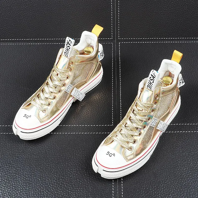 Summer Men high tops Breathable cool flats thick bottom Shoes skateboard Man Trending Leisure Shoes web celebrity zapatos hombre