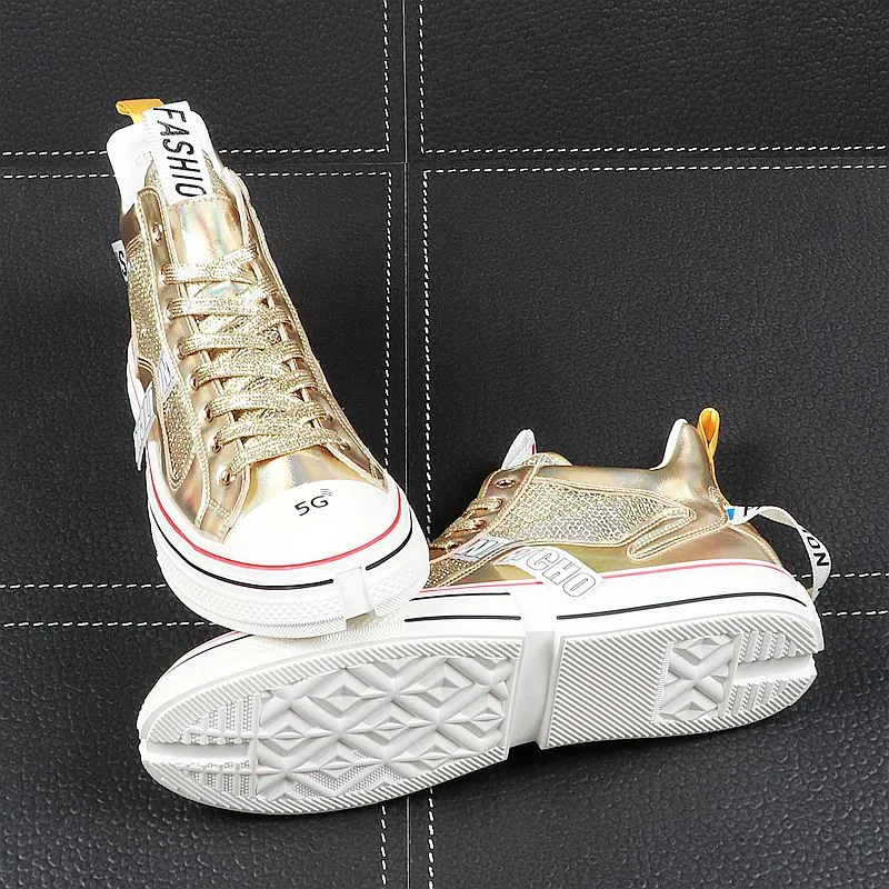 Summer Men high tops Breathable cool flats thick bottom Shoes skateboard Man Trending Leisure Shoes web celebrity zapatos hombre