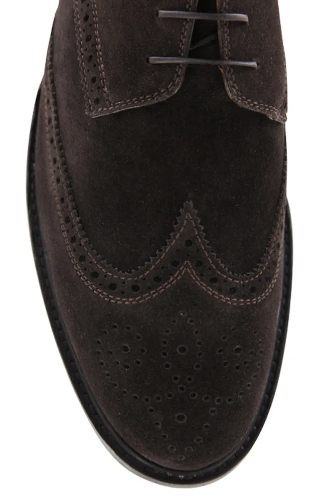 Sutor Mantellassi Dark Brown Wingtip Boots