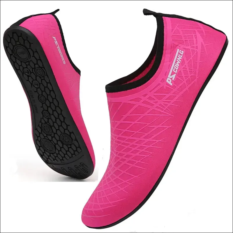Swim shoes for women men - quick-dry aqua socks for beach, pool, yoga - barefoot exercise wear