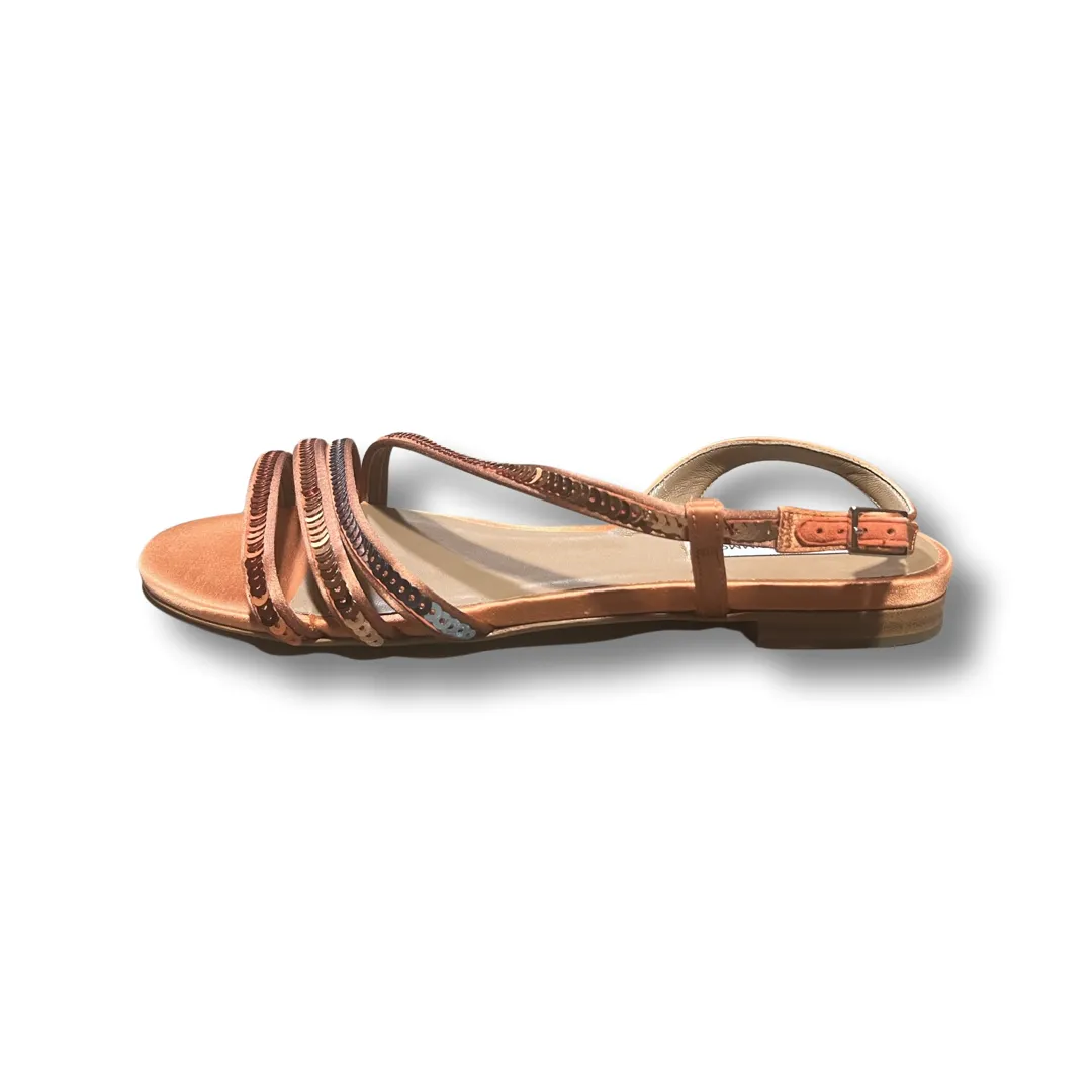 Tabitha Simmons BETTY Peach Satin/Multi Peach Seq