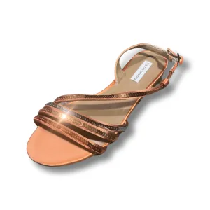 Tabitha Simmons BETTY Peach Satin/Multi Peach Seq