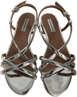 Tabitha Simmons Sarlo Silver Specchio Flats