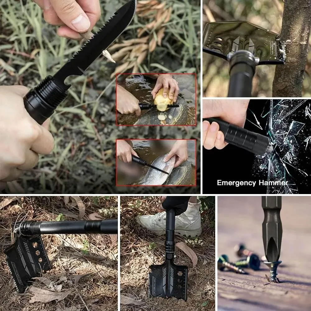 Tactical Multi-Tool Shovel Kit - All-Terrain Survival Gear