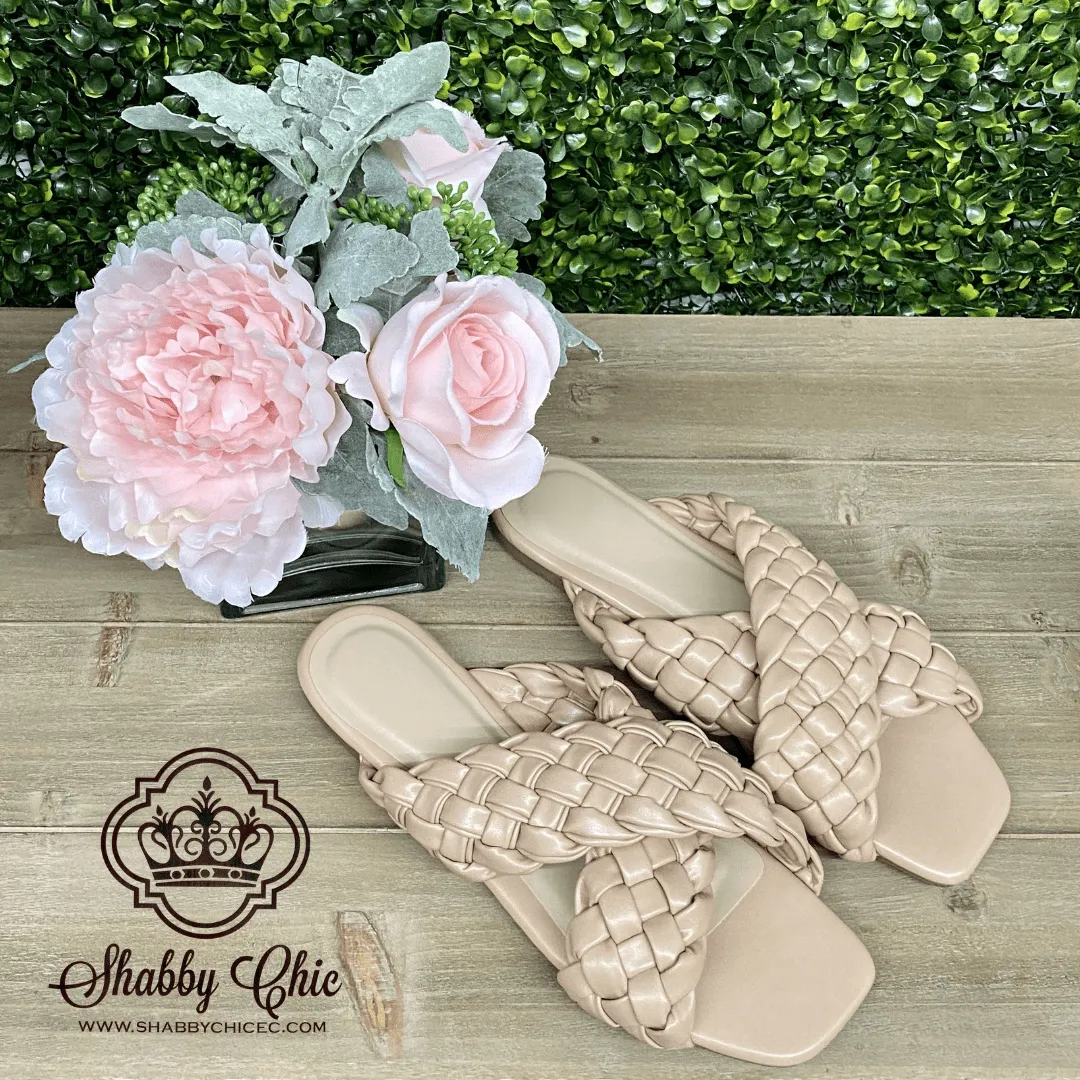 Tan Braided Sandals