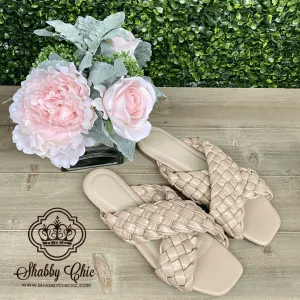Tan Braided Sandals