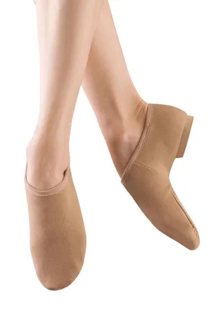 Tan Phantom Stretch Canvas Jazz Shoe - Child