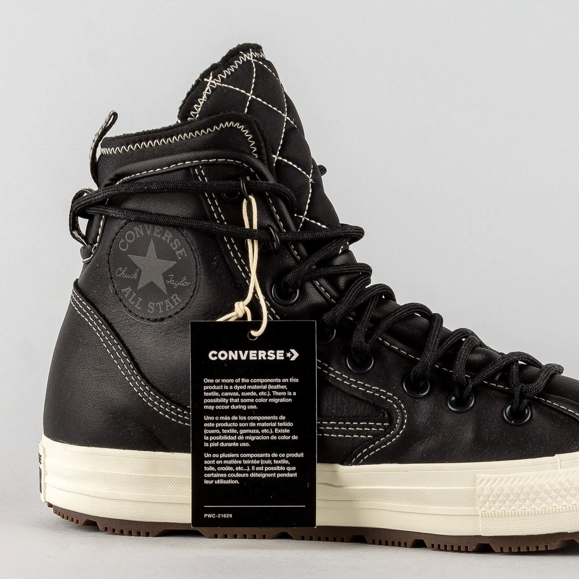 Tenisky Converse UTILITY ALL TERRAIN CHUCK TAYLOR ALL STAR HIGH TOP WATERPROOF Black