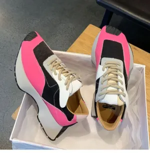 Thick Sole Casual Daddy Shoes Mixcolor