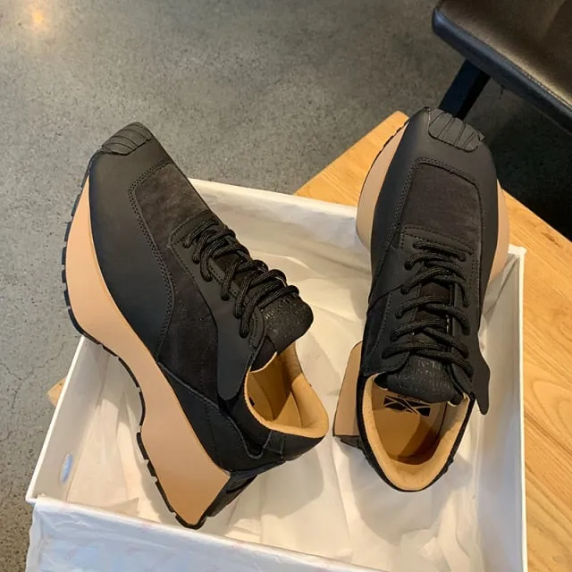 Thick Sole Casual Daddy Shoes Mixcolor
