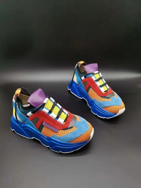 trend of sports shoes splicing thick sole