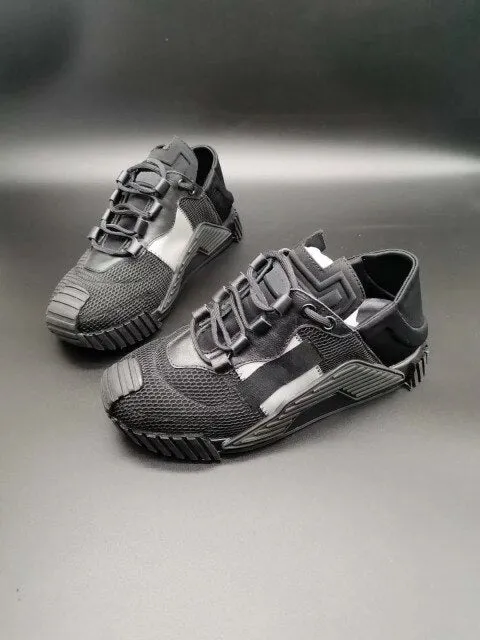 trend of sports shoes splicing thick sole