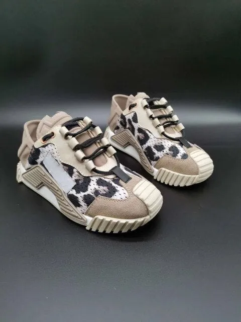 trend of sports shoes splicing thick sole