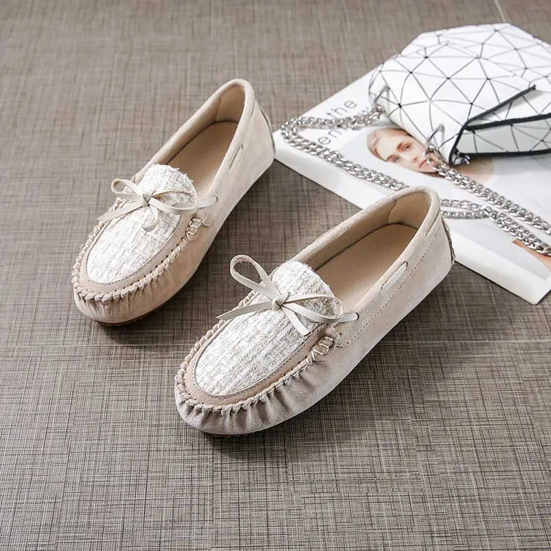 Trendy Winter Leather Non-Slip Women's Flat Loafer
