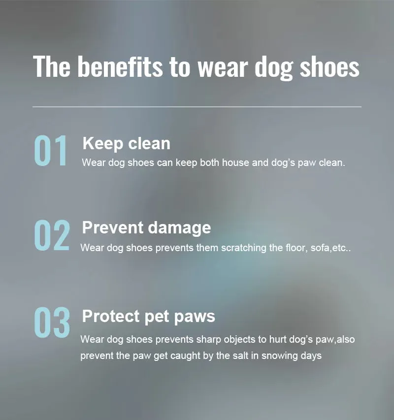 Truelove Outdoor Safety Shoes Reflective Straps and TPR Sole Waterproof Dog Booties  Style Number: TLS3963