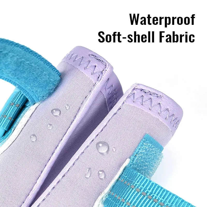 Truelove Outdoor Safety Shoes Reflective Straps and TPR Sole Waterproof Dog Booties  Style Number: TLS3963
