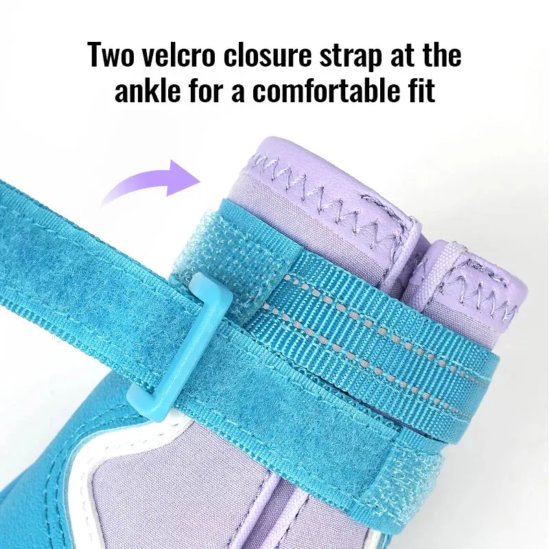 Truelove Outdoor Safety Shoes Reflective Straps and TPR Sole Waterproof Dog Booties  Style Number: TLS3963
